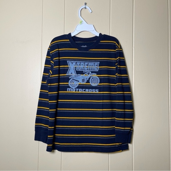 Garanimals Other - Garanimals Blue and Yellow Motocross Long Sleeve Tee size 7